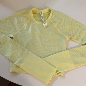Lululemon Yellow Long Sleeve Shirt